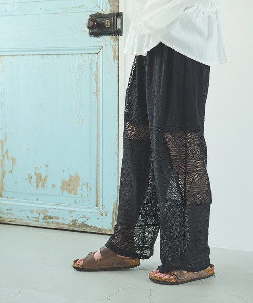 Crisp（クリスプ）の「パッチワークレースパンツ（その他パンツ・レディース・ブラック/ホワイト・FREE）」の15枚目の写真