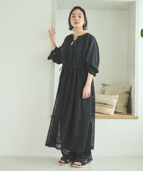 Crisp（クリスプ）の「パッチワークレースパンツ（その他パンツ・レディース・ブラック/ホワイト・FREE）」の20枚目の写真