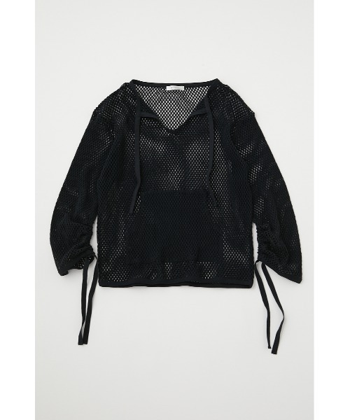 MOUSSY（マウジー）の「MESH SKIPPER プルオーバー（Tシャツ/カットソー・レディース・ブラック/アイボリー/ブルー・FREE）」の8枚目の写真