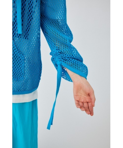MOUSSY（マウジー）の「MESH SKIPPER プルオーバー（Tシャツ/カットソー・レディース・ブラック/アイボリー/ブルー・FREE）」の17枚目の写真