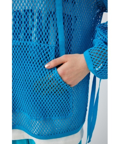 MOUSSY（マウジー）の「MESH SKIPPER プルオーバー（Tシャツ/カットソー・レディース・ブラック/アイボリー/ブルー・FREE）」の21枚目の写真