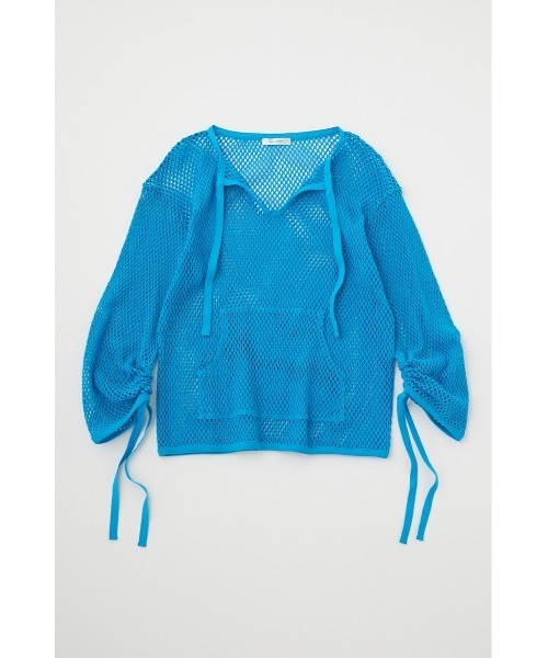 MOUSSY（マウジー）の「MESH SKIPPER プルオーバー（Tシャツ/カットソー・レディース・ブラック/アイボリー/ブルー・FREE）」の9枚目の写真