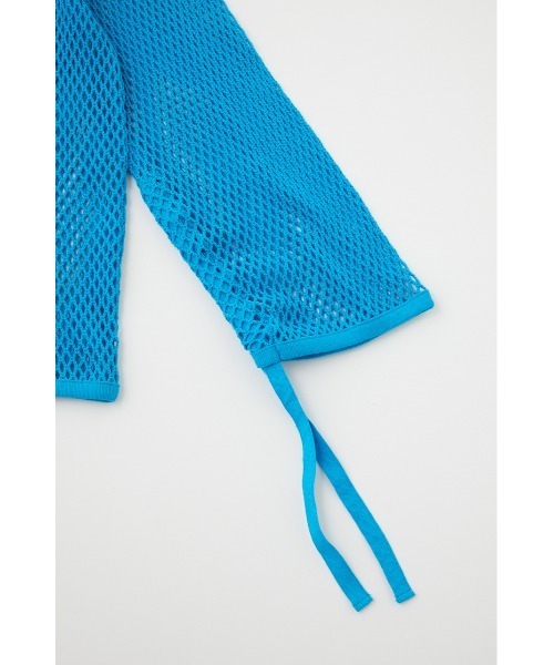 MOUSSY（マウジー）の「MESH SKIPPER プルオーバー（Tシャツ/カットソー・レディース・ブラック/アイボリー/ブルー・FREE）」の14枚目の写真