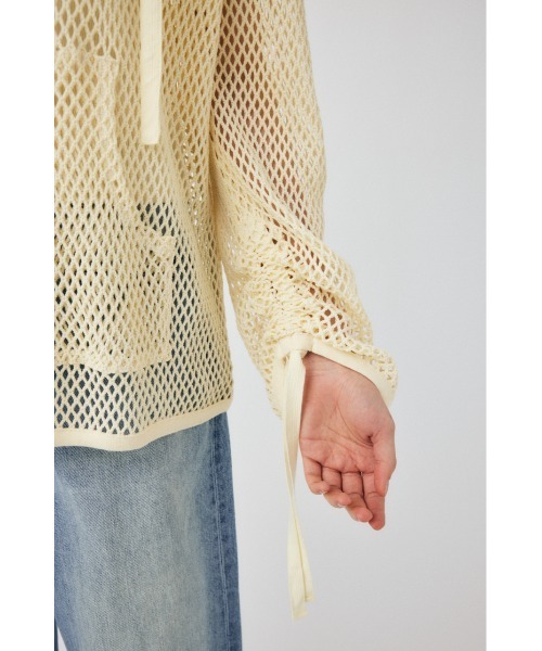 MOUSSY（マウジー）の「MESH SKIPPER プルオーバー（Tシャツ/カットソー・レディース・ブラック/アイボリー/ブルー・FREE）」の19枚目の写真