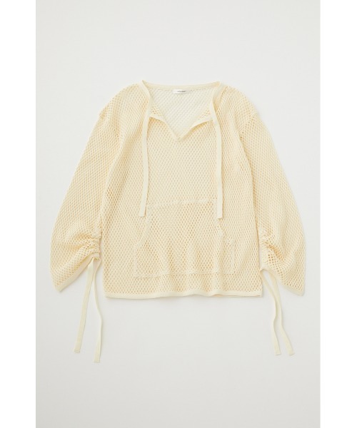 MOUSSY（マウジー）の「MESH SKIPPER プルオーバー（Tシャツ/カットソー・レディース・ブラック/アイボリー/ブルー・FREE）」の11枚目の写真