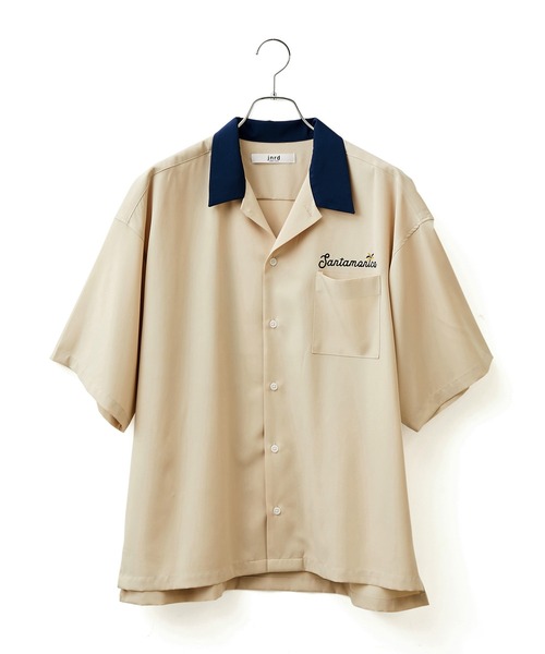 JUNRED(ジュンレッド)の「TPUリラックスボーリングシャツ(シャツ/ブラウス・メンズ・マスタード/ブルー系その他6/オフホワイト・L/LL/M)」の2枚目の写真