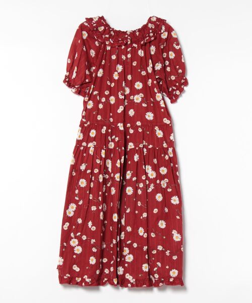 ピンクハウスヒナギクのミディ丈ワンピース PINK HOUSE（ピンクハウス）の「ひな菊ロンドプリントミディ