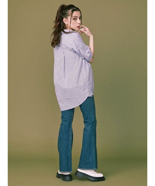 EVRIS(エヴリス)の「【WEB限定】ワンポイントハーフスリーブシャツ(シャツ/ブラウス・レディース・イエロー/ブルー/ホワイト・FREE)」の17枚目の写真