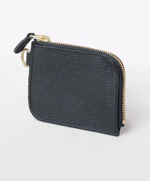 UNIVERSAL OVERALL(ユニバーサルオーバーオール)の「シボレザー(牛革) L字ファスナー ショートウォレット(財布・メンズ・ブラック・FREE)」の2枚目の写真