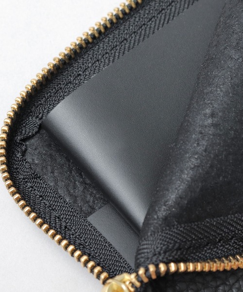 UNIVERSAL OVERALL(ユニバーサルオーバーオール)の「シボレザー(牛革) L字ファスナー ショートウォレット(財布・メンズ・ブラック・FREE)」の14枚目の写真