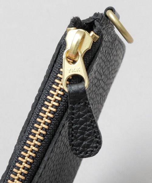 UNIVERSAL OVERALL(ユニバーサルオーバーオール)の「シボレザー(牛革) L字ファスナー ショートウォレット(財布・メンズ・ブラック・FREE)」の16枚目の写真