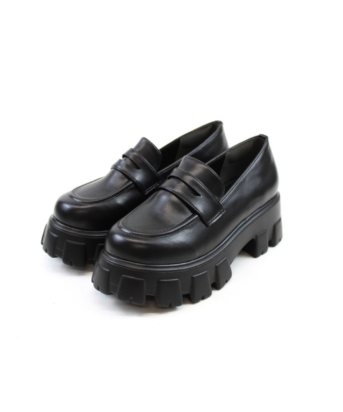 VIVIAN（ヴィヴィアン）の「厚底トラックソールコインローファー（ローファー・レディース・ブラック/ブラウン・S/M/L）」の16枚目の写真