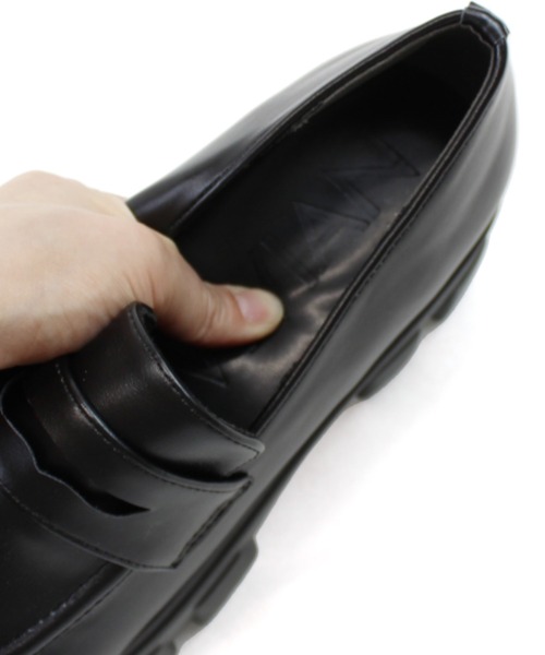 VIVIAN（ヴィヴィアン）の「厚底トラックソールコインローファー（ローファー・レディース・ブラック/ブラウン・S/M/L）」の22枚目の写真