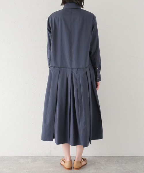 IENA イエナ maison オーガニックシルクシャツワンピース 絹 100% IENA（イエナ）の「コットンシルクロングシャツワンピース