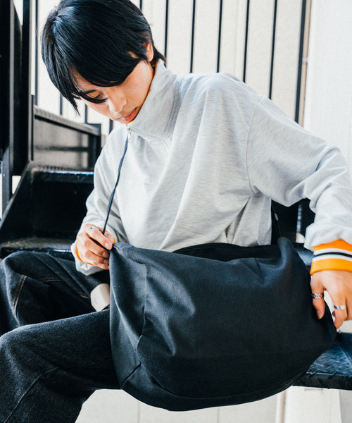 Rename（リネーム）の「Rename ビッグ キャンバス トート ショルダーバッグ（ショルダーバッグ・レディース・ナチュラル/ブラック・FREE）」の6枚目の写真