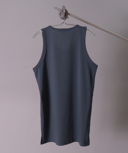 BAYBLO(ベイブロ)の「(BG)【ユニセックス】シルキータッチ サイドスリット タンクトップ(タンクトップ・メンズ・ブラック/ホワイト/チャコールグレー・X-LARGE/LARGE/MEDIUM)」の15枚目の写真