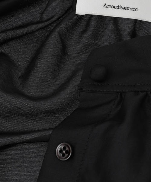 1er Arrondissement（プルミエアロンディスモン）の「手絞りプリーツティアードチュニック（シャツ/ブラウス・レディース・オフホワイト/ブラック・36/38）」の16枚目の写真