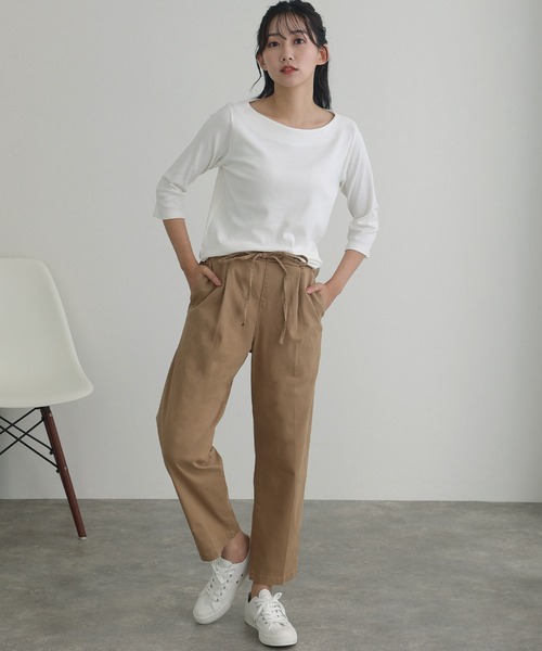 ツイルドローストリングテーパードパンツ（その他パンツ）｜ElegChic（エレグシック） 5,568円