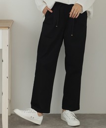 ツイルドローストリングテーパードパンツ