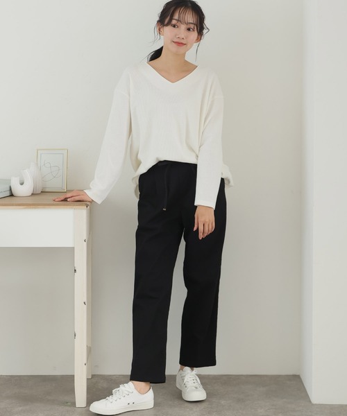 ツイルドローストリングテーパードパンツ（その他パンツ）｜ElegChic（エレグシック）