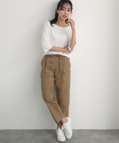 ツイルドローストリングテーパードパンツ（その他パンツ）｜ElegChic（エレグシック）