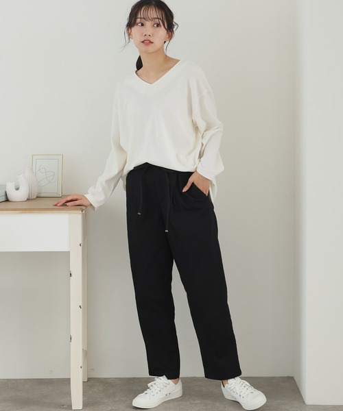 ツイルドローストリングテーパードパンツ（その他パンツ）｜ElegChic（エレグシック）