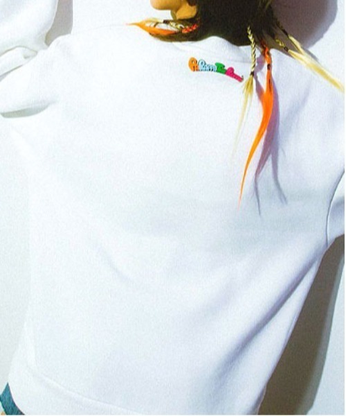 JACKROSE（ジャックローズ）の「PRTR-グラフィック発砲プリントC/Nスウェット（スウェット・メンズ・ホワイト/ブラック・L/M）」の4枚目の写真