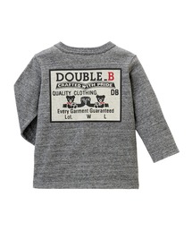 DOUBLE_B（ダブルビー）の「バックプリント長袖Ｔシャツ（Tシャツ/カットソー）」