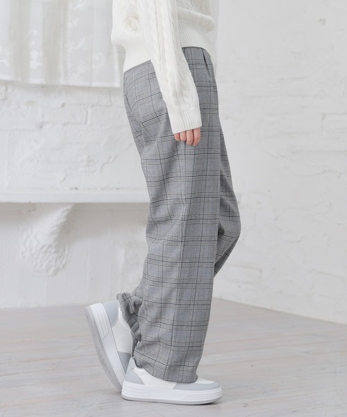 Honeys（ハニーズ）の「チェックストレートパンツ（その他パンツ・レディース・ブラック×ブルー/ネイビー系/ブラック系その他・M/S/SS/L/LL）」の19枚目の写真