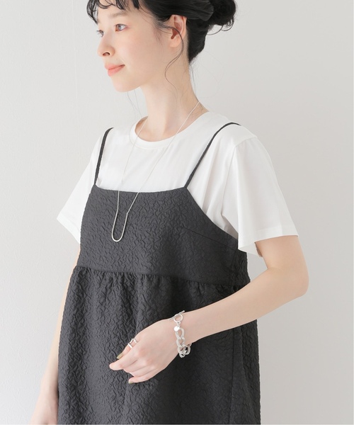 B.C STOCK（ベーセーストック）の「《追加》キャミ付きTシャツ（Tシャツ/カットソー・レディース・ホワイト/ブラック・FREE）」の14枚目の写真