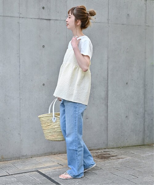 B.C STOCK（ベーセーストック）の「《追加》キャミ付きTシャツ（Tシャツ/カットソー・レディース・ホワイト/ブラック・FREE）」の16枚目の写真