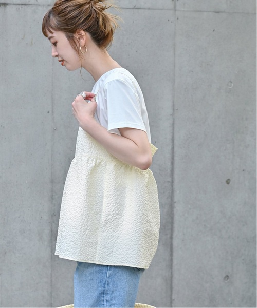 B.C STOCK（ベーセーストック）の「《追加》キャミ付きTシャツ（Tシャツ/カットソー・レディース・ホワイト/ブラック・FREE）」の20枚目の写真