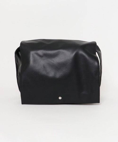 SENSE OF PLACE by URBAN RESEARCH（センスオブプレイスバイアーバンリサーチ）の「フェイクレザーフラップビッグショルダー（ショルダーバッグ・メンズ・ブラック/カーキ・ONE）」の8枚目の写真