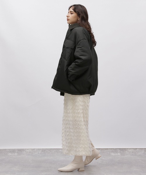 LAKOLE（ラコレ）の「コードカラーパファシャツジャケット / 966836