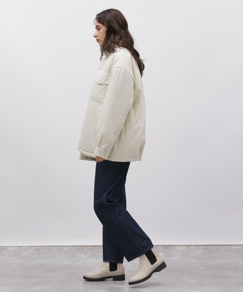 LAKOLE（ラコレ）の「コードカラーパファシャツジャケット /  966836（ブルゾン・レディース・アイボリー/カーキ/ブラック・SMALL/MEDIUM）」の11枚目の写真