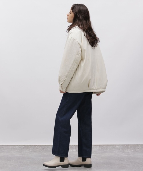 LAKOLE（ラコレ）の「コードカラーパファシャツジャケット /  966836（ブルゾン・レディース・アイボリー/カーキ/ブラック・SMALL/MEDIUM）」の12枚目の写真