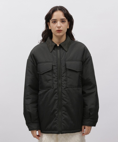 LAKOLE（ラコレ）の「コードカラーパファシャツジャケット /  966836（ブルゾン・レディース・アイボリー/カーキ/ブラック・SMALL/MEDIUM）」の20枚目の写真