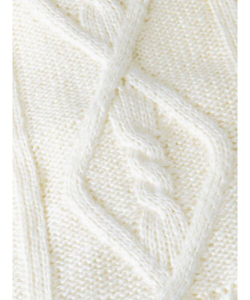 Ungrid（アングリッド）の「ケーブル編みニットマフラー（マフラー・レディース・ベージュ/アイボリー・FREE）」の9枚目の写真