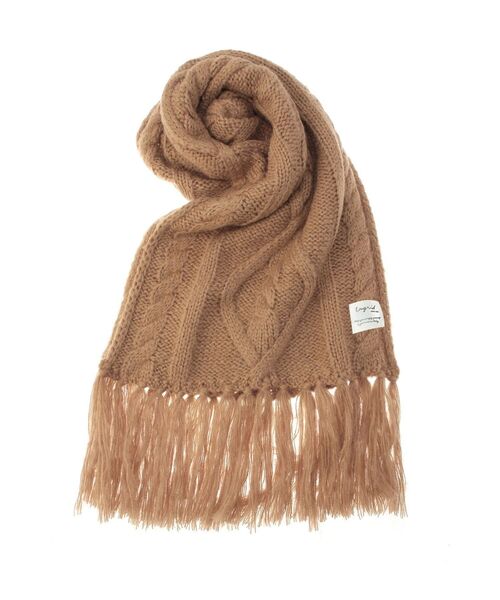 Ungrid（アングリッド）の「ケーブル編みニットマフラー（マフラー・レディース・ベージュ/アイボリー・FREE）」の10枚目の写真