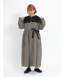 Samansa Mos2 | 配色リボンダブルボタンコート(その他アウター)