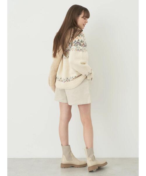 earth music&ecology(アースミュージックアンドエコロジー)の「ボアショルダーヒュージBAG(ショルダーバッグ・レディース・ベージュ/ライトグリーン/チャコールグレー・FREE)」の17枚目の写真