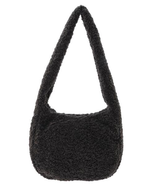 earth music&ecology(アースミュージックアンドエコロジー)の「ボアショルダーヒュージBAG(ショルダーバッグ・レディース・ベージュ/ライトグリーン/チャコールグレー・FREE)」の9枚目の写真