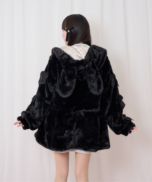 セール】うさみみエコファーコート（ダウンジャケット/コート）｜Honey