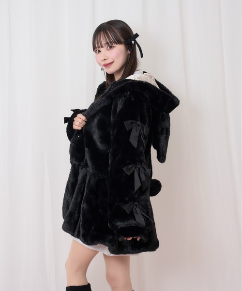 セール】うさみみエコファーコート（ダウンジャケット/コート）｜Honey