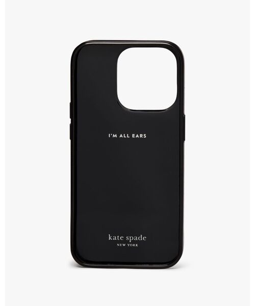 kate spade new york（ケイトスペード ニューヨーク）の「エンベリッシュド アイフォン 14 PRO ケース（スマホケース/カバー・レディース・ブラック・ONESIZE）」の2枚目の写真