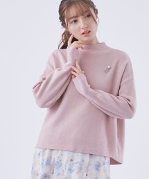 couture brooch | 【バックパールで華やぐ】上品もちふわニット(ニット/セーター)