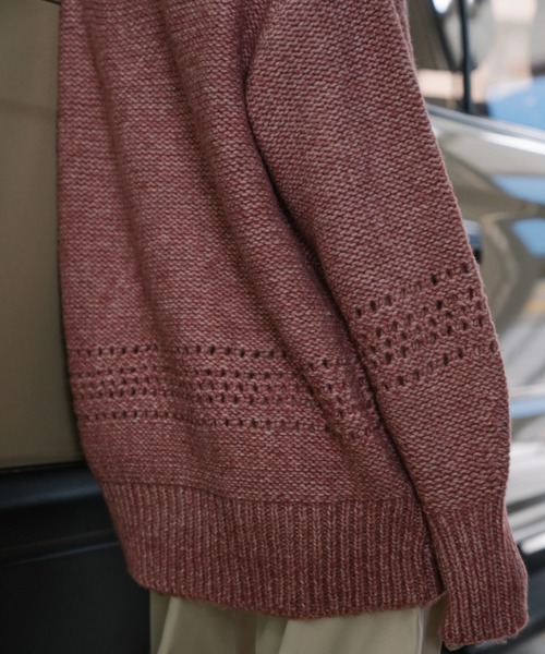 WILLFULLY（ウィルフリー）の「purl knitting openwork volume color