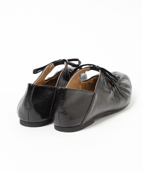 BAYFLOW（ベイフロー）の「フレフィットリボンフラット（パンプス・レディース・ライトグレー/ブラック・MEDIUM/LARGE）」の9枚目の写真