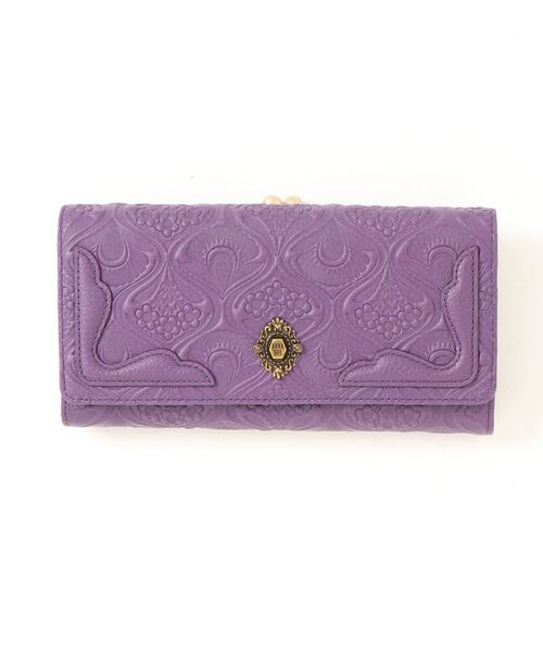 【新品タグ付き】アナスイ ノヴァがま口長財布 パープル ANNA SUI - アナスイ 長財布 がま口 バタフライ パープル ANNA SUI