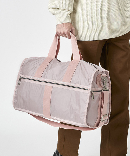 LeSportsac ボストンバッグ グレー ピンク LeSportsac（レスポートサック）の「CR LARGE WEEKENDER